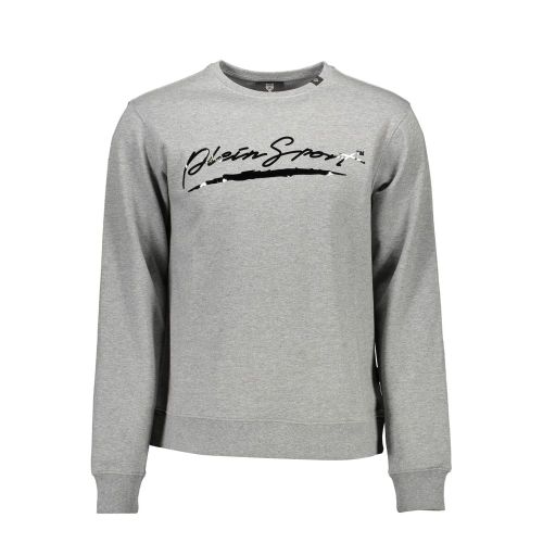 Grigio Cotton Men Men's Sweatshirt - Plein Sport - Modalova