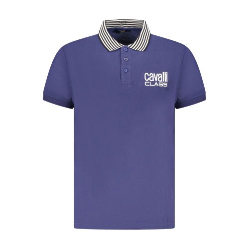 Blu Cotton Men Men's Polo - Cavalli Class - Modalova