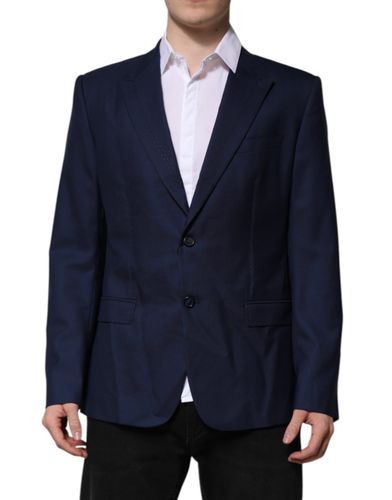 Wool Single Breasted Suit Coat Men's Blazer - Dolce & Gabbana - Modalova