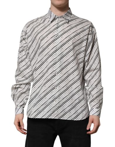 Striped Long Sleeves Men Formal Men's Shirt - Dolce & Gabbana - Modalova