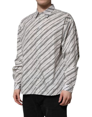 Striped Long Sleeves Men Formal Men's Shirt - Dolce & Gabbana - Modalova