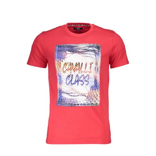 Rosso Cotton Mens Men's T-Shirt - Cavalli Class - Modalova