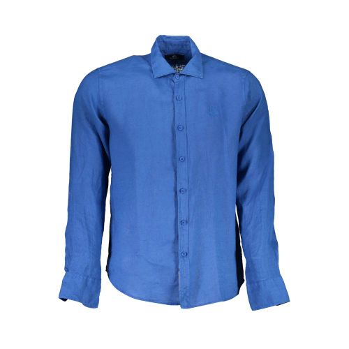 Blu Linen Men Men's Shirt - La Martina - Modalova