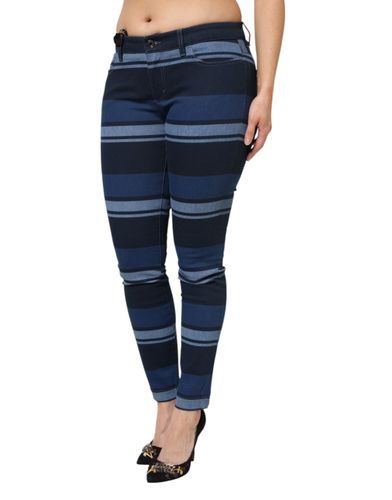 Striped Cotton Stretch Denim Women's Jeans - Dolce & Gabbana - Modalova