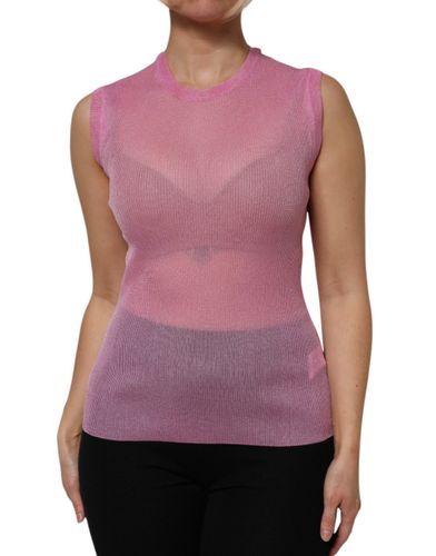 Polyester Sleeveless Round Neck Tank Women's Top (Pre-Owned) - Dolce & Gabbana - Modalova
