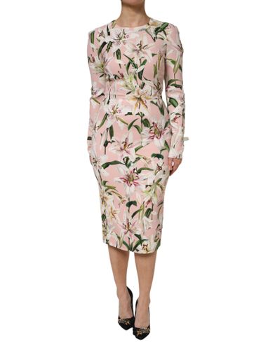 Lily Viscose Sheath Stretch Midi Women's Dress (Pre-Owned) - Dolce & Gabbana - Modalova