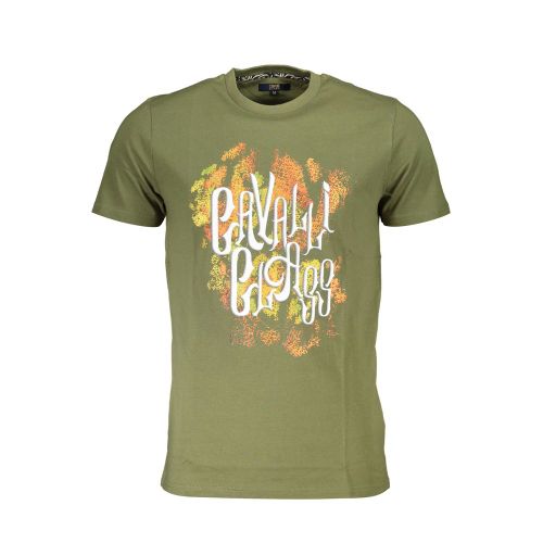 Verde Cotton Mens Men's T-Shirt - Cavalli Class - Modalova