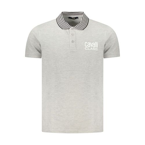 Grigio Cotton Men Men's Polo - Cavalli Class - Modalova