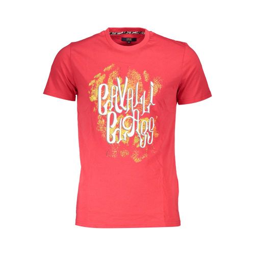 Rosso Cotton Mens Men's T-Shirt - Cavalli Class - Modalova