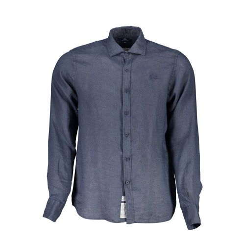 Blu Linen Men Men's Shirt - La Martina - Modalova