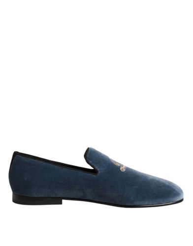 Velvet DG Logo Loafers Formal Men's Shoes - Dolce & Gabbana - Modalova
