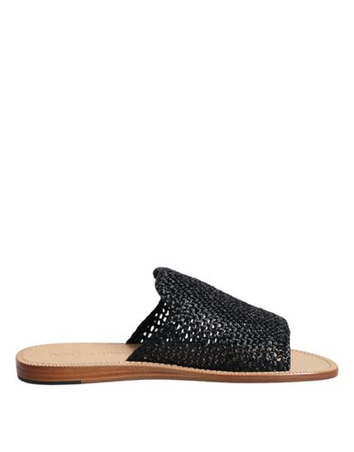 Monochrome Braided Raffia Slides Men's Shoes - Dolce & Gabbana - Modalova
