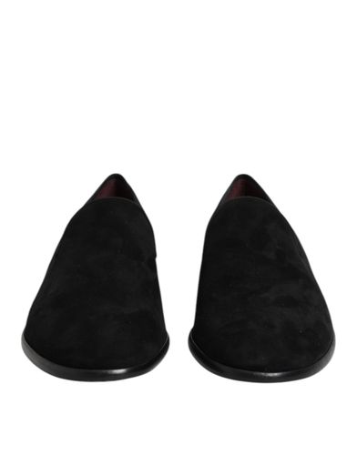 Suede Slip On Loafers Formal Men's Shoes - Dolce & Gabbana - Modalova