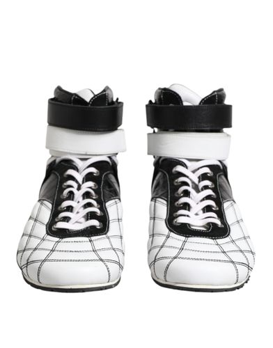 Leather High Top Sneakers Men's Shoes - Dolce & Gabbana - Modalova