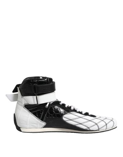 Leather High Top Sneakers Men's Shoes - Dolce & Gabbana - Modalova