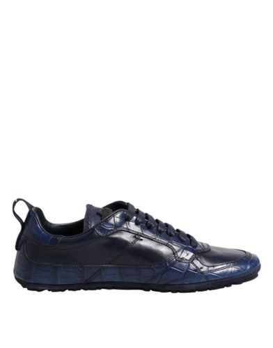 Dark Leather Low Top Men Sneakers Men's Shoes - Dolce & Gabbana - Modalova
