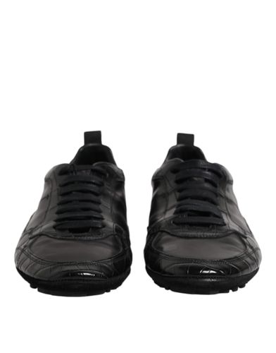 Exotic Leather Low Top Sneakers Men's Shoes - Dolce & Gabbana - Modalova