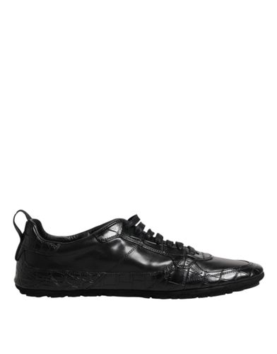 Exotic Leather Low Top Sneakers Men's Shoes - Dolce & Gabbana - Modalova