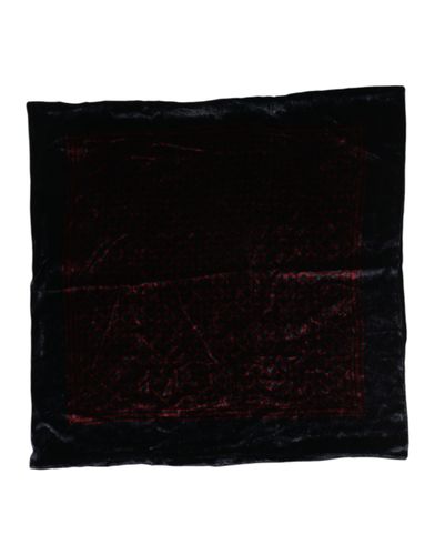 Black Red Viscose Square Men Foulard Men's Scarf - Dolce & Gabbana - Modalova