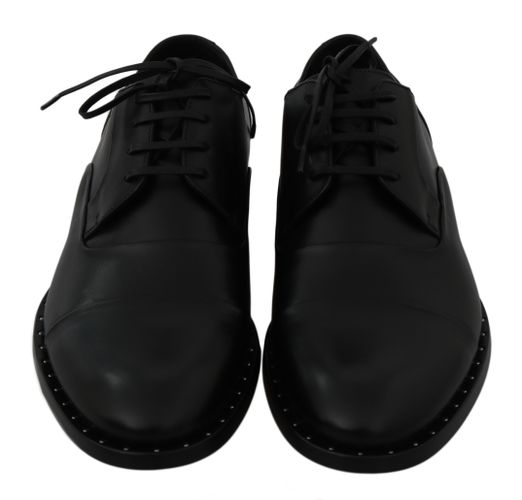 Leather Derby Formal Men's Shoes - Dolce & Gabbana - Modalova
