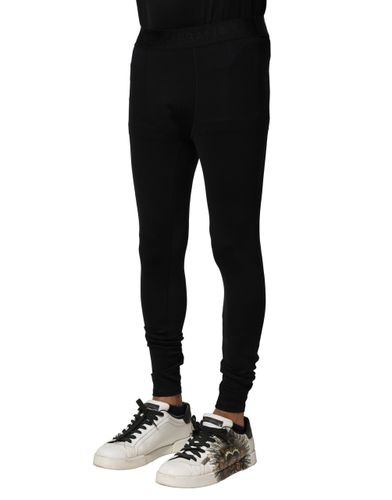 Nylon Elastic Logo Men Leggings Men's Pants - Dolce & Gabbana - Modalova