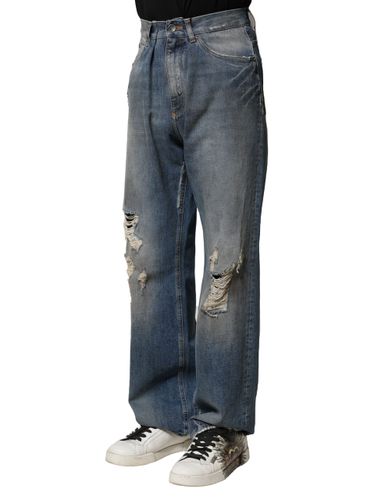 Cotton Tattered Men Denim Men's Jeans - Dolce & Gabbana - Modalova