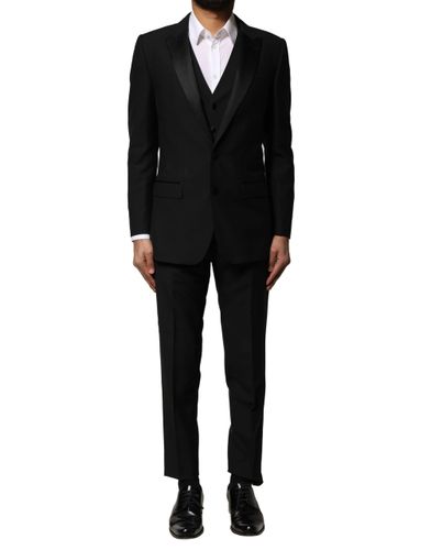 Wool 3 Piece Single Breasted Men's Suit - Dolce & Gabbana - Modalova