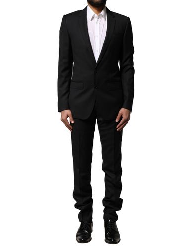 Blue MARTINI Wool Formal 2 Piece Men's Suit - Dolce & Gabbana - Modalova