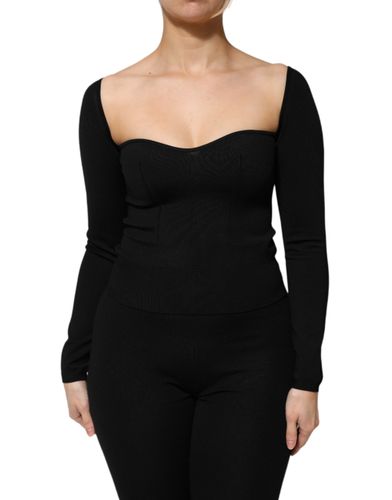 Viscose Long Sleeve Pullover Blouse Women's Top - Dolce & Gabbana - Modalova