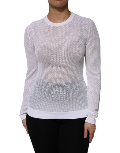 Round Neck Long Sleeves Pullover Women's Top - Dolce & Gabbana - Modalova