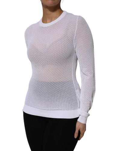 Round Neck Long Sleeves Pullover Women's Top - Dolce & Gabbana - Modalova
