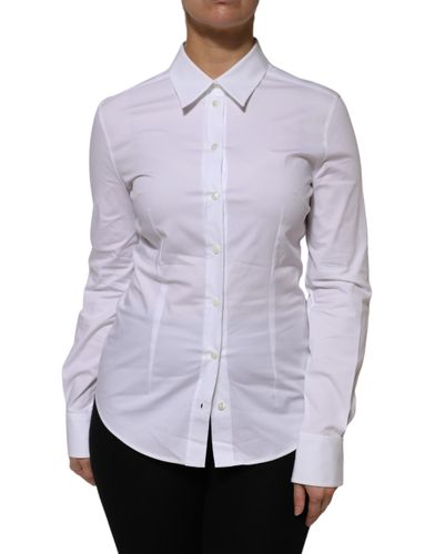 Cotton Collared Long Sleeves Shirt Women's Top (Pre-Owned) - Dolce & Gabbana - Modalova