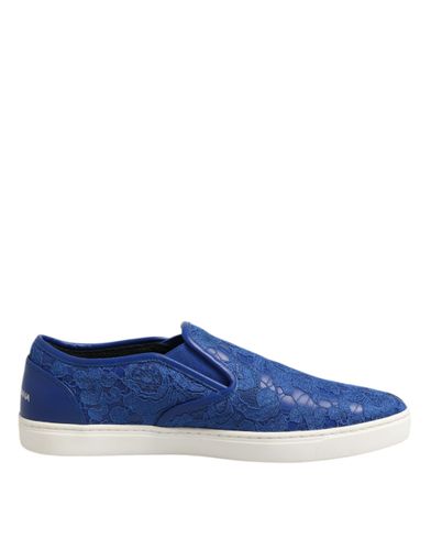 Leather Lace Slip On Sneaker Men's Shoes - Dolce & Gabbana - Modalova