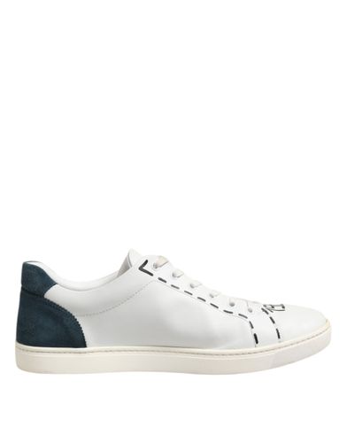 Leather Printed Low Top Sneakers Men's Shoes (Pre-Owned) - Dolce & Gabbana - Modalova