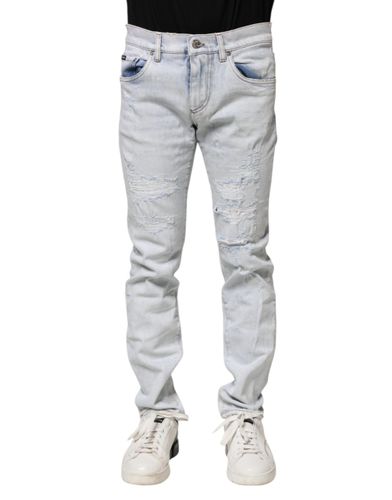 Tattered Skinny Denim Men's Jeans (Pre-Owned) - Dolce & Gabbana - Modalova