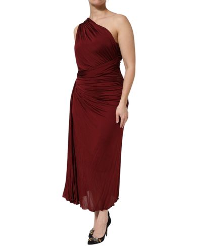 Viscose Fitted One Shoulder Midi Women's Dress (Pre-Owned) - Dolce & Gabbana - Modalova