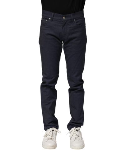 Dark Cotton Skinny Denim Men's Jeans - Dolce & Gabbana - Modalova