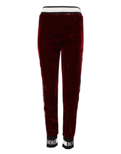Viscose DG Logo Mid Waist Women's Pants (Pre-Owned) - Dolce & Gabbana - Modalova