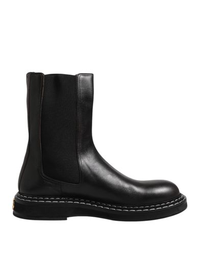 Leather Mid Calf Boots Flats Men's Shoes - Dolce & Gabbana - Modalova