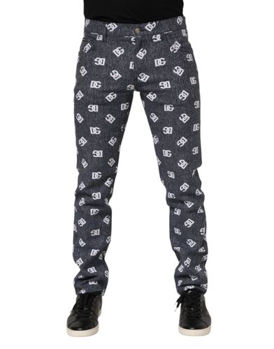 Logo Cotton Skinny Slim Denim Men's Jeans - Dolce & Gabbana - Modalova