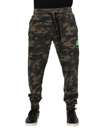 Camouflage Cotton Men Jogger Men's Pants (Pre-Owned) - Dolce & Gabbana - Modalova