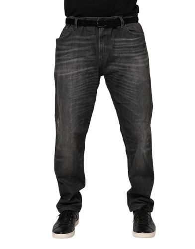 Washed Cotton Loose Denim Men's Jeans - Dolce & Gabbana - Modalova