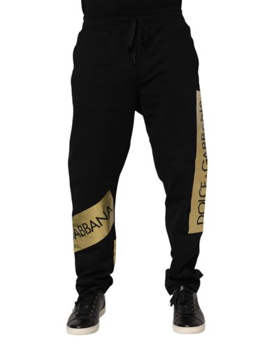Cotton Logo Tape Men Jogger Men's Pants - Dolce & Gabbana - Modalova