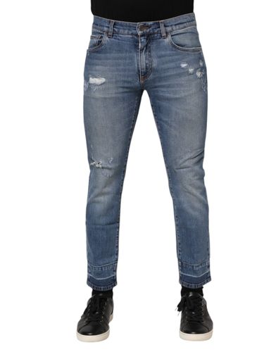 Cotton Logo Plaque COMFORT Denim Men's Jeans (Pre-Owned) - Dolce & Gabbana - Modalova