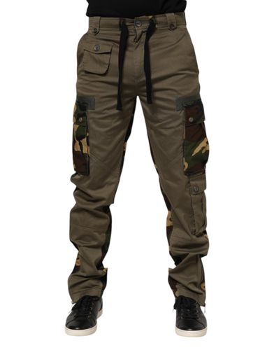 Cotton Camouflage Cargo Men's Pants - Dolce & Gabbana - Modalova