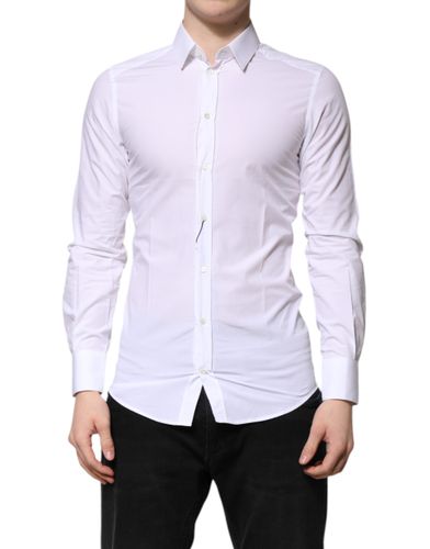 Cotton GOLD Long Sleeves Formal Men's Shirt (Pre-Owned) - Dolce & Gabbana - Modalova