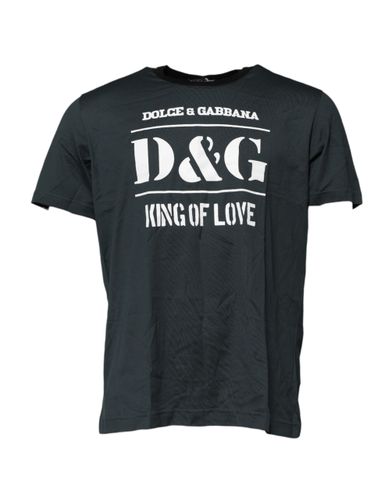 Cotton Printed Short Sleeves Men's T-shirt - Dolce & Gabbana - Modalova