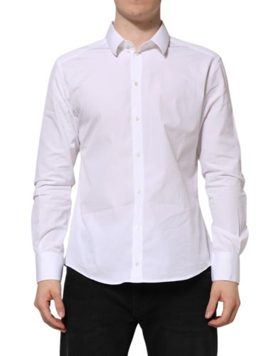 Cotton Long Sleeves GOLD Formal Men's Shirt (Pre-Owned) - Dolce & Gabbana - Modalova