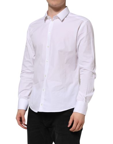 Cotton Long Sleeves GOLD Formal Men's Shirt (Pre-Owned) - Dolce & Gabbana - Modalova