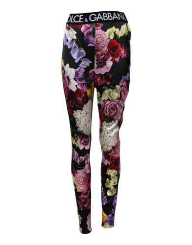 Floral Legging Stretch Waist Women's Pants - Dolce & Gabbana - Modalova
